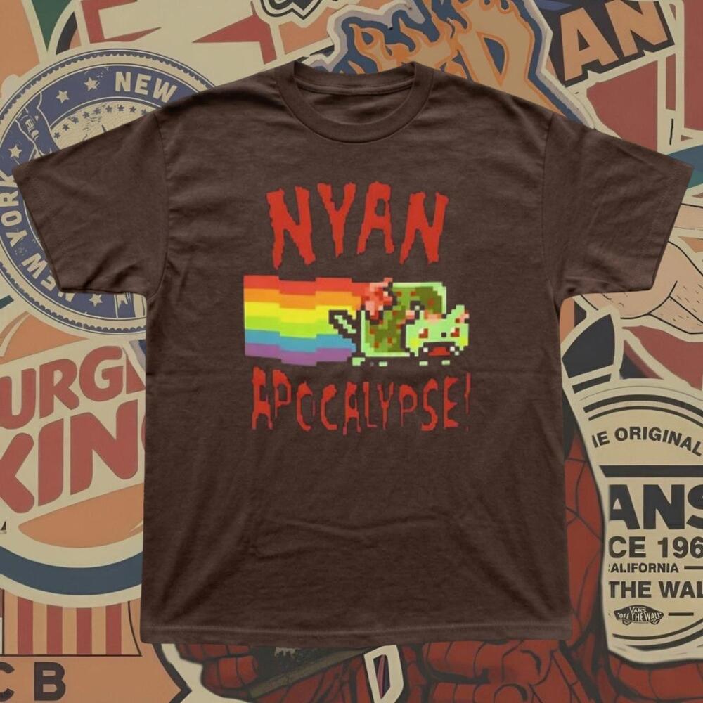 Brown Nyan Cat Apocalypse T-Shirt